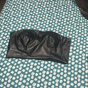 Leather tube top